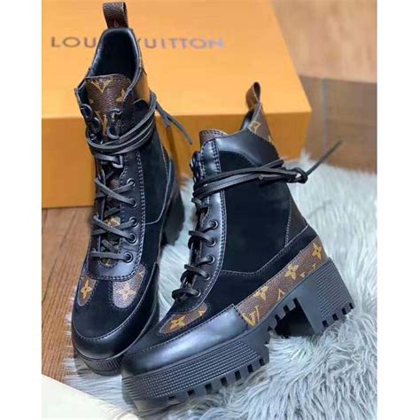 louis vuitton leg boot|louis vuitton suede boots.